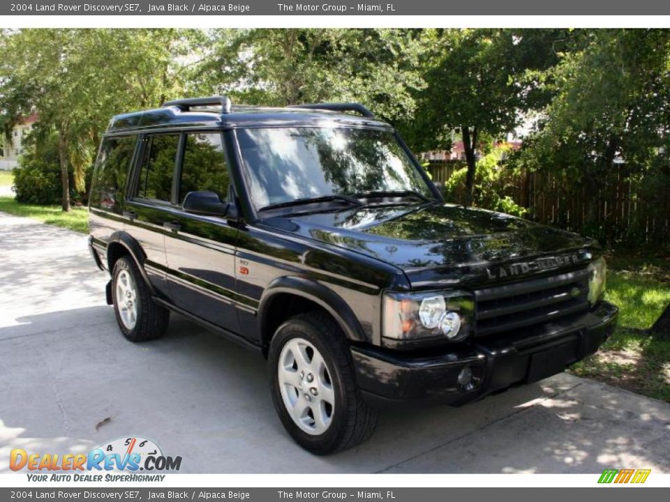 2004 Land Rover Discovery SE7 Java Black / Alpaca Beige Photo #14
