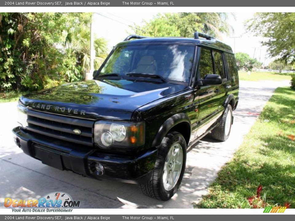 2004 Land Rover Discovery SE7 Java Black / Alpaca Beige Photo #17