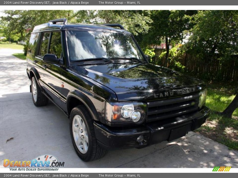 2004 Land Rover Discovery SE7 Java Black / Alpaca Beige Photo #18