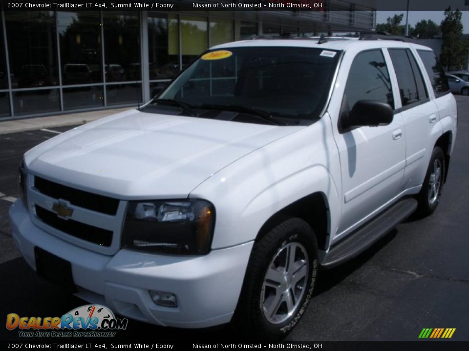 2007 Chevrolet TrailBlazer LT 4x4 Summit White / Ebony Photo #1