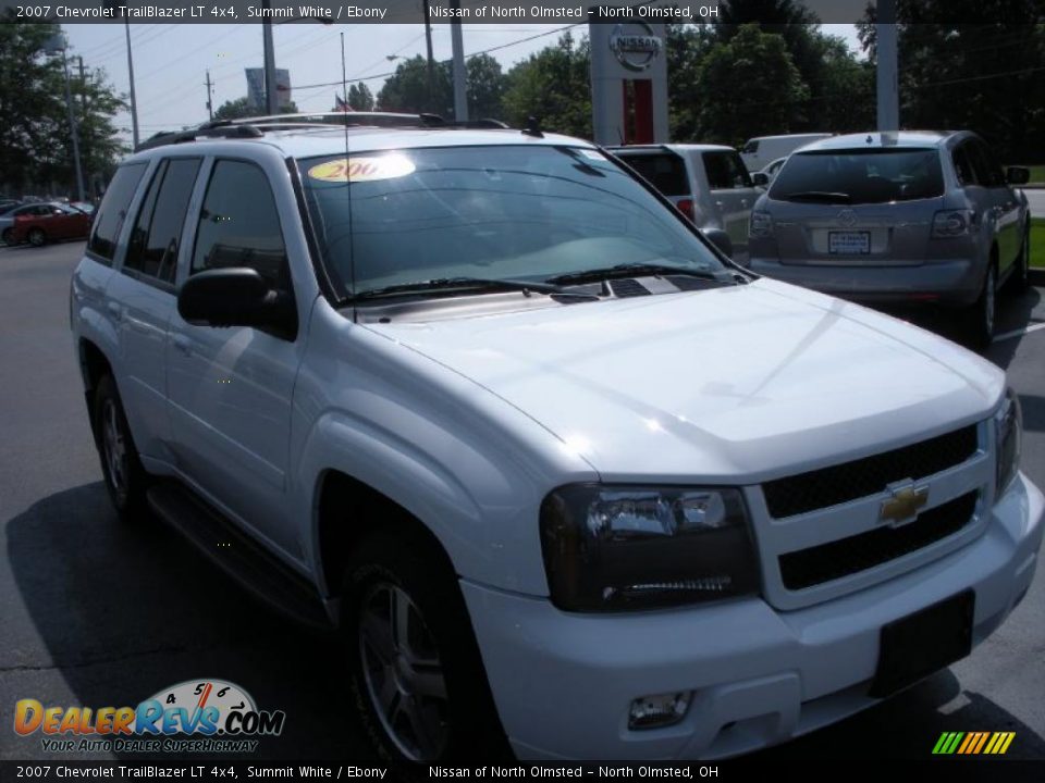 2007 Chevrolet TrailBlazer LT 4x4 Summit White / Ebony Photo #3