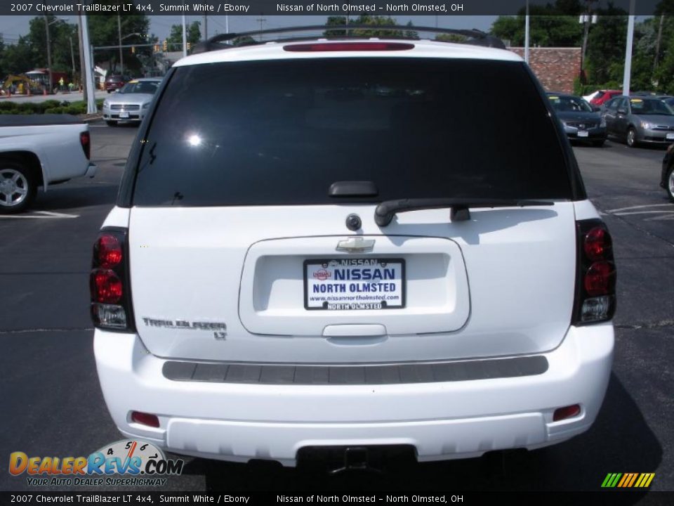 2007 Chevrolet TrailBlazer LT 4x4 Summit White / Ebony Photo #6