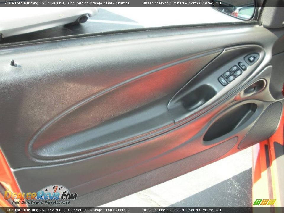 2004 Ford Mustang V6 Convertible Competition Orange / Dark Charcoal Photo #11