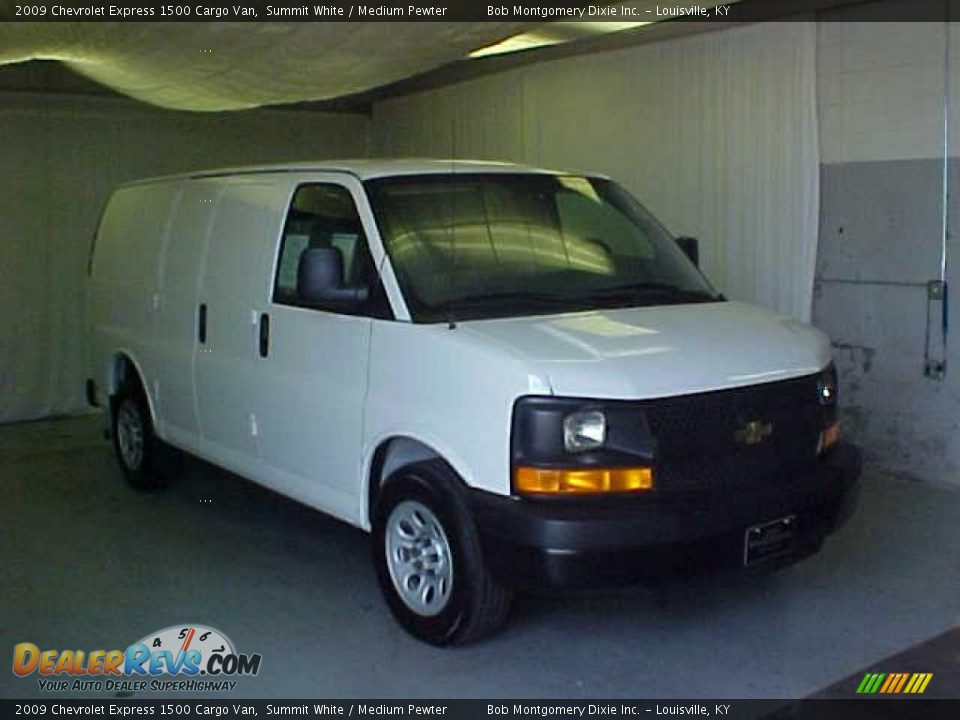 2009 Chevrolet Express 1500 Cargo Van Summit White / Medium Pewter Photo #1