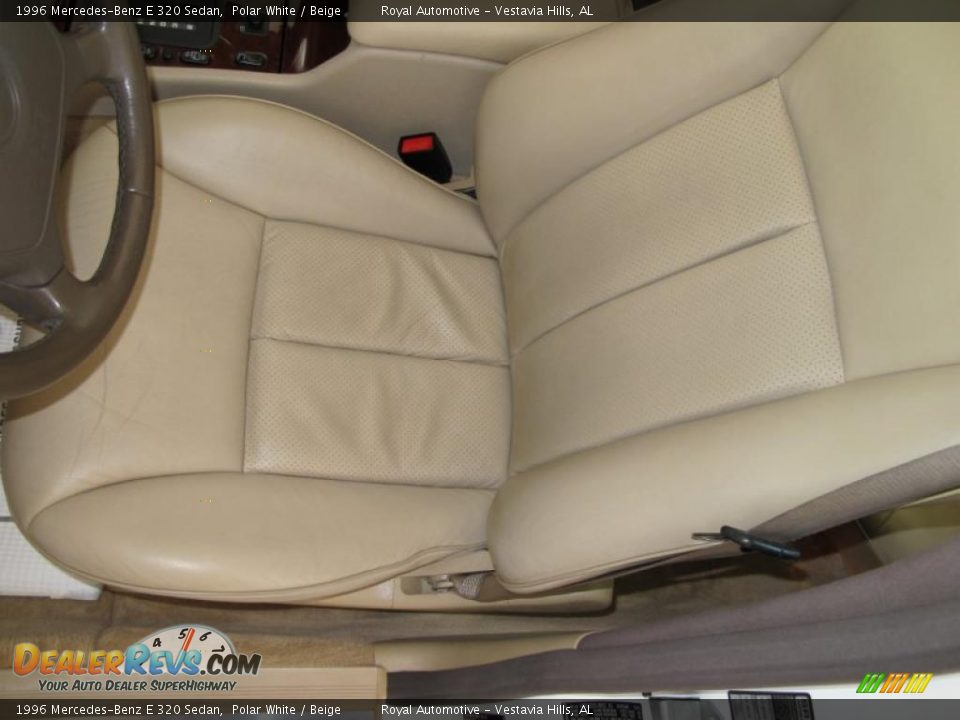 1996 Mercedes-Benz E 320 Sedan Polar White / Beige Photo #13