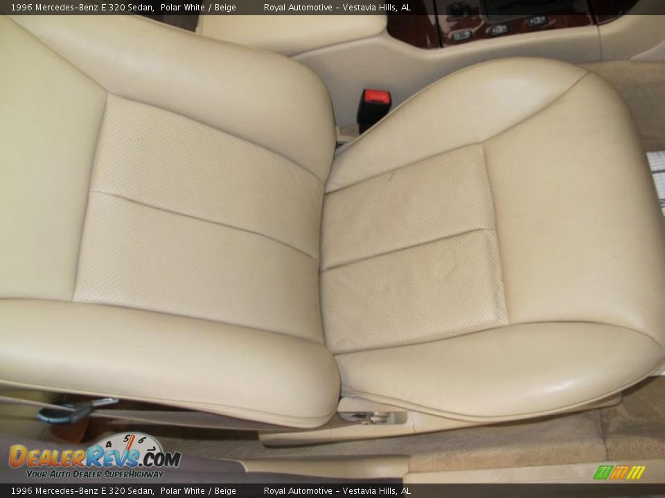 1996 Mercedes-Benz E 320 Sedan Polar White / Beige Photo #28