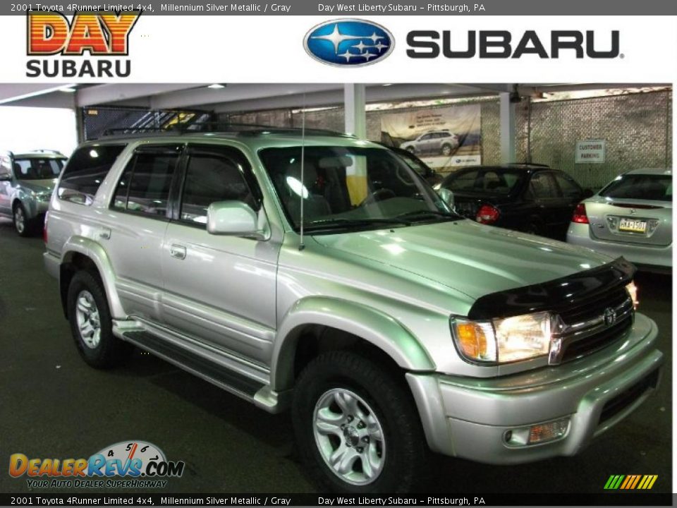2001 Toyota 4Runner Limited 4x4 Millennium Silver Metallic / Gray Photo #1