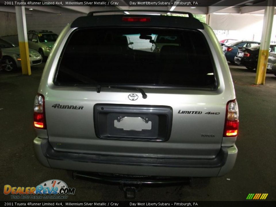 2001 Toyota 4Runner Limited 4x4 Millennium Silver Metallic / Gray Photo #6