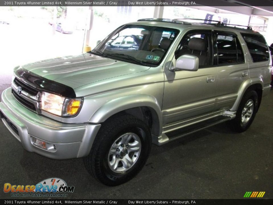2001 Toyota 4Runner Limited 4x4 Millennium Silver Metallic / Gray Photo #9