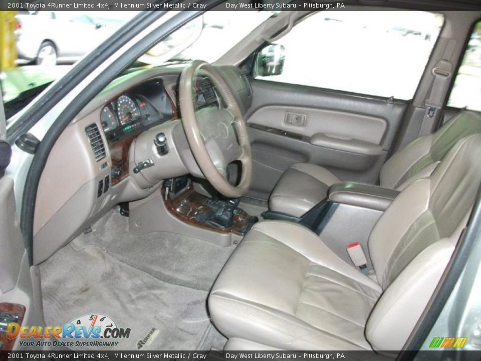 2001 Toyota 4Runner Limited 4x4 Millennium Silver Metallic / Gray Photo #10