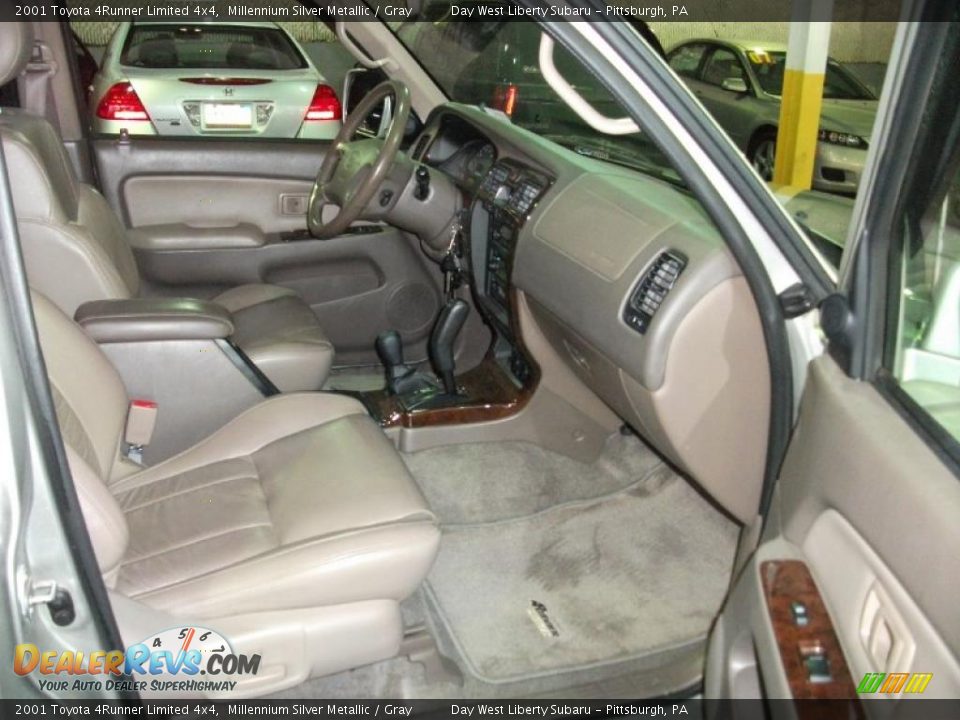 2001 Toyota 4Runner Limited 4x4 Millennium Silver Metallic / Gray Photo #14
