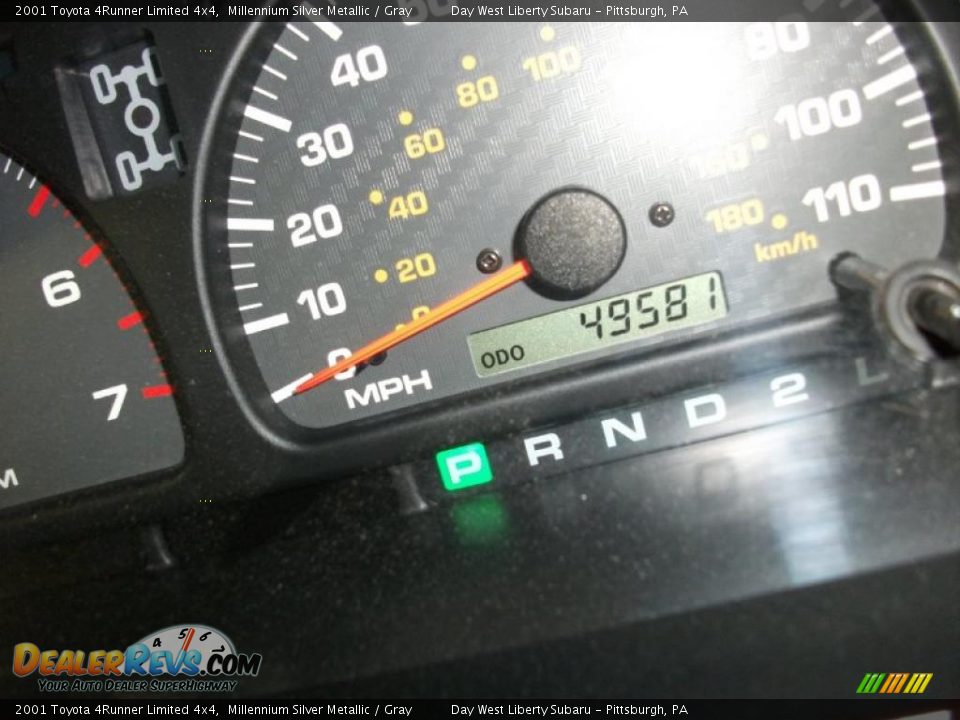 2001 Toyota 4Runner Limited 4x4 Millennium Silver Metallic / Gray Photo #15