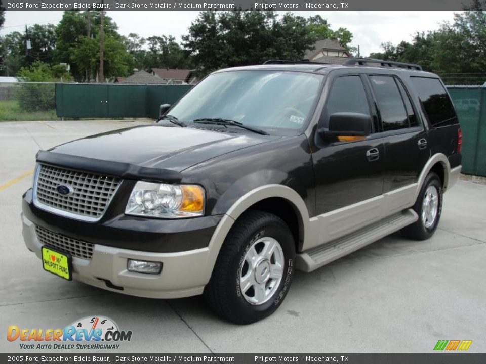2005 Ford Expedition Eddie Bauer Dark Stone Metallic / Medium Parchment Photo #7