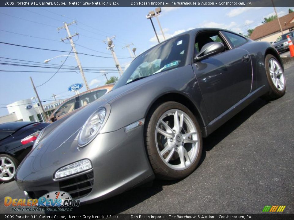 2009 Porsche 911 Carrera Coupe Meteor Grey Metallic / Black Photo #1