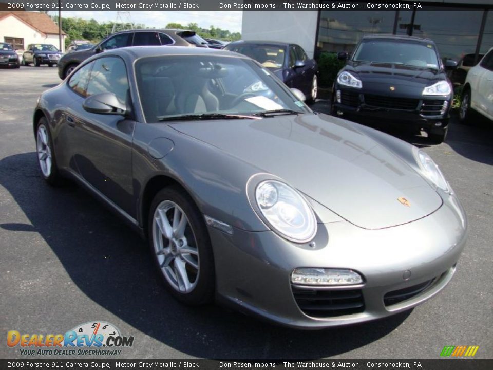 2009 Porsche 911 Carrera Coupe Meteor Grey Metallic / Black Photo #4
