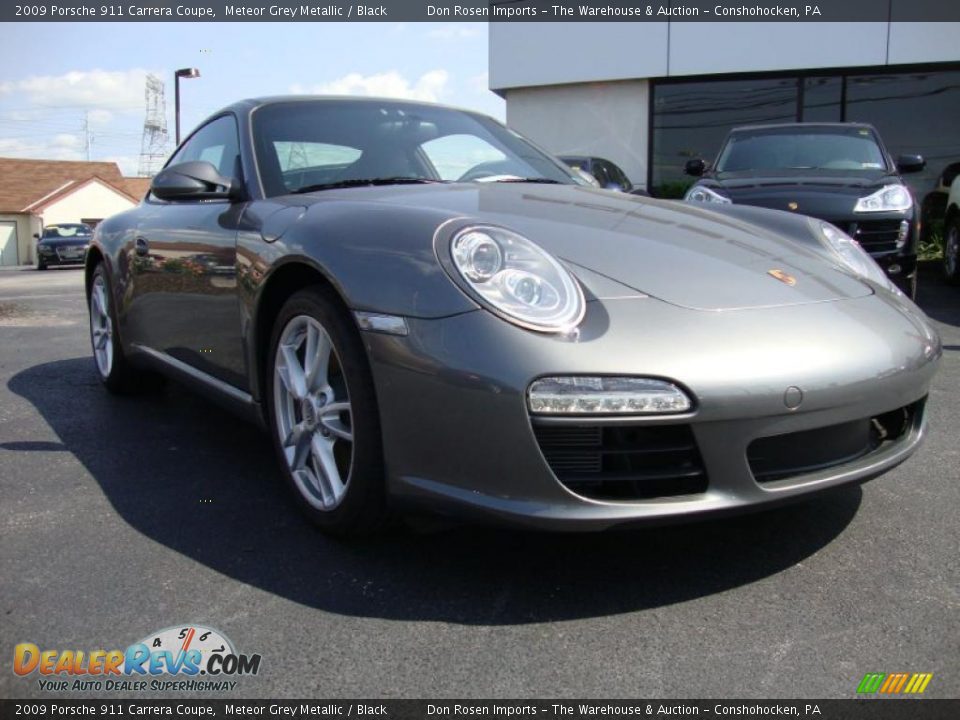 2009 Porsche 911 Carrera Coupe Meteor Grey Metallic / Black Photo #5
