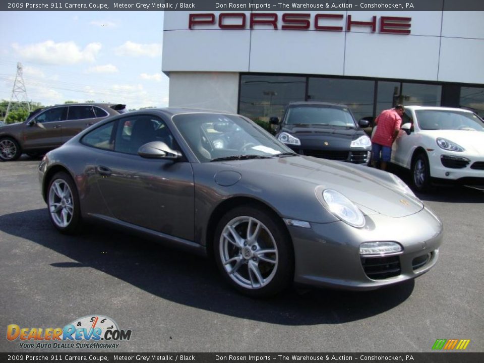 2009 Porsche 911 Carrera Coupe Meteor Grey Metallic / Black Photo #6