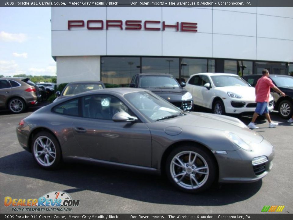 2009 Porsche 911 Carrera Coupe Meteor Grey Metallic / Black Photo #7