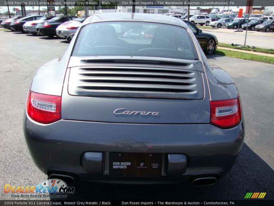 2009 Porsche 911 Carrera Coupe Meteor Grey Metallic / Black Photo #9