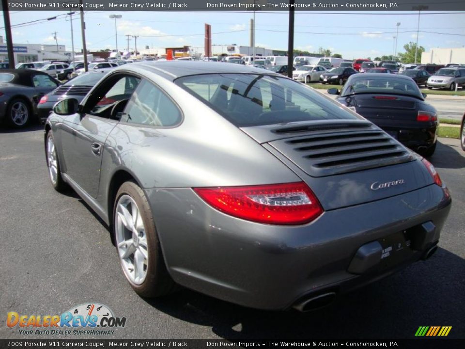 2009 Porsche 911 Carrera Coupe Meteor Grey Metallic / Black Photo #10