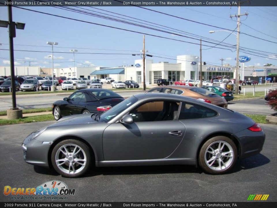 2009 Porsche 911 Carrera Coupe Meteor Grey Metallic / Black Photo #11