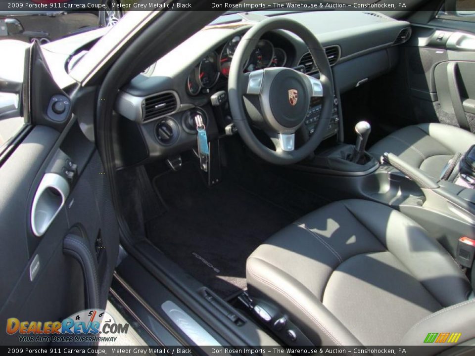 2009 Porsche 911 Carrera Coupe Meteor Grey Metallic / Black Photo #13