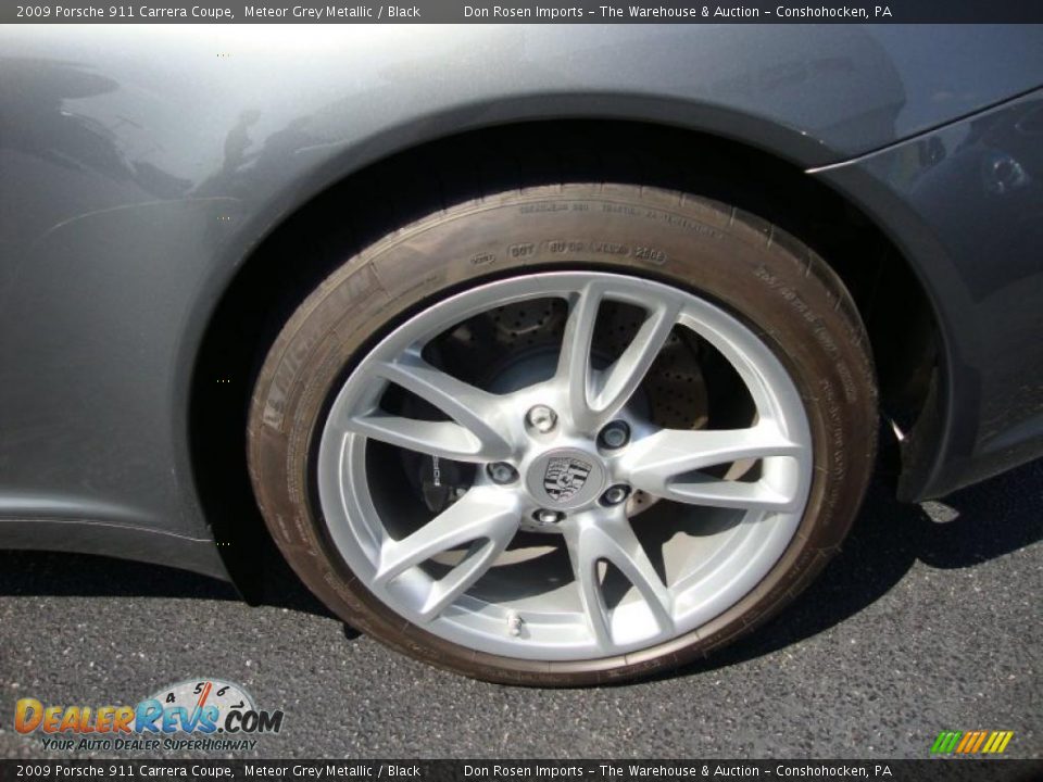 2009 Porsche 911 Carrera Coupe Meteor Grey Metallic / Black Photo #25