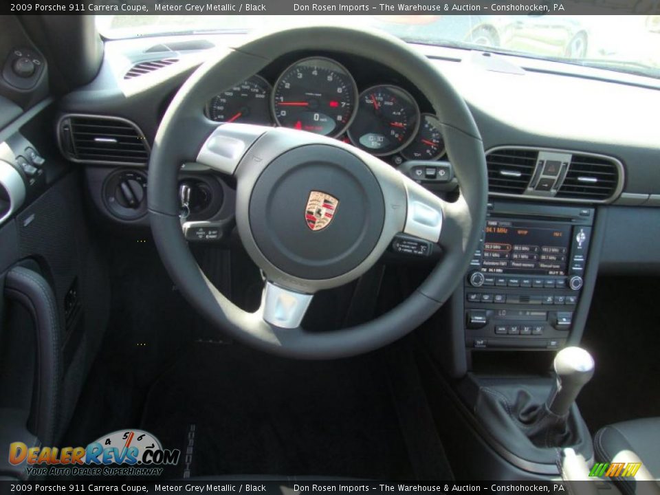 2009 Porsche 911 Carrera Coupe Meteor Grey Metallic / Black Photo #26