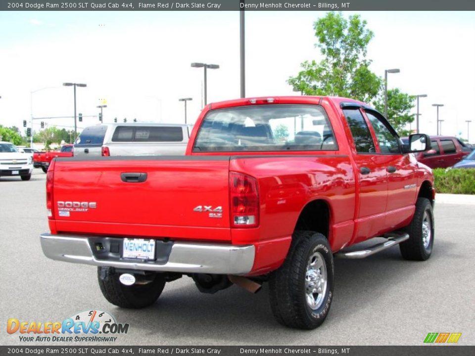 2004 Dodge Ram 2500 SLT Quad Cab 4x4 Flame Red / Dark Slate Gray Photo #3