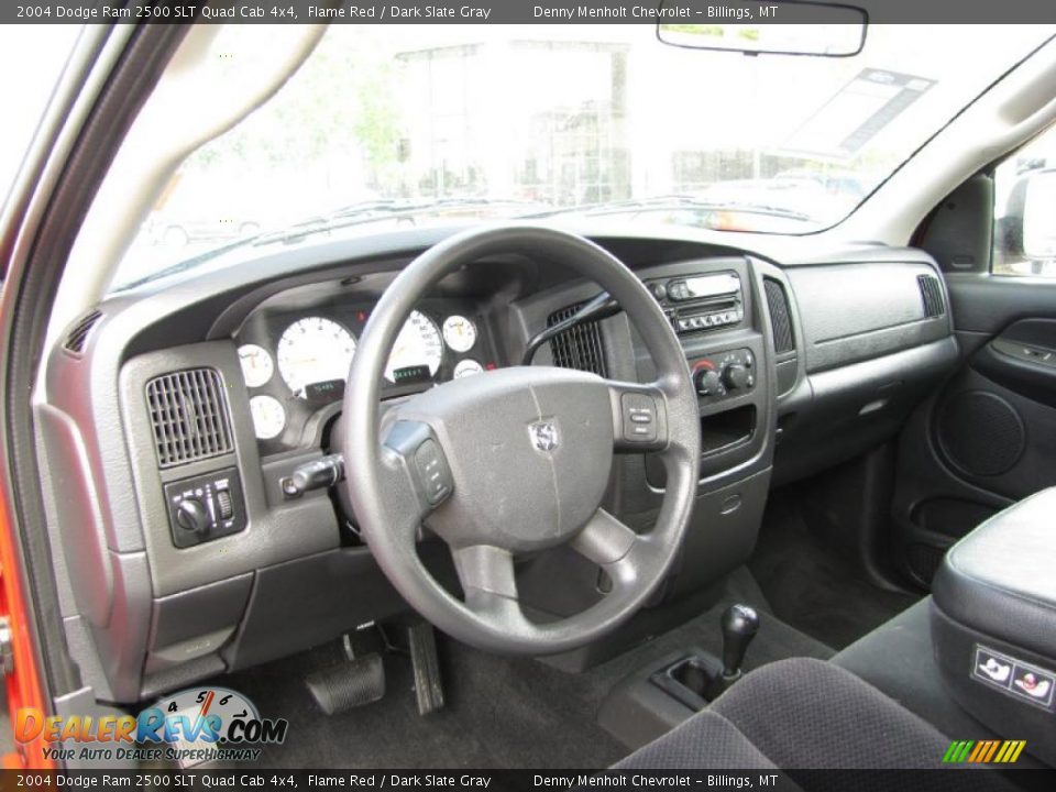 2004 Dodge Ram 2500 SLT Quad Cab 4x4 Flame Red / Dark Slate Gray Photo #6