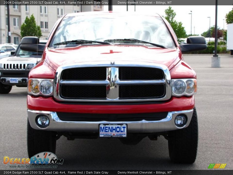 2004 Dodge Ram 2500 SLT Quad Cab 4x4 Flame Red / Dark Slate Gray Photo #11