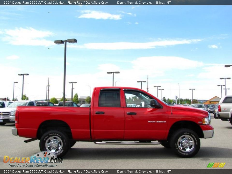 2004 Dodge Ram 2500 SLT Quad Cab 4x4 Flame Red / Dark Slate Gray Photo #12