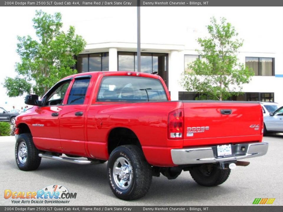 2004 Dodge Ram 2500 SLT Quad Cab 4x4 Flame Red / Dark Slate Gray Photo #13