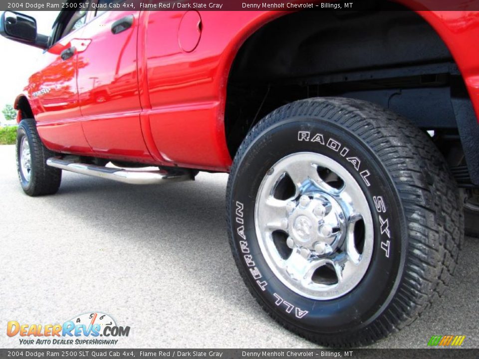 2004 Dodge Ram 2500 SLT Quad Cab 4x4 Flame Red / Dark Slate Gray Photo #14