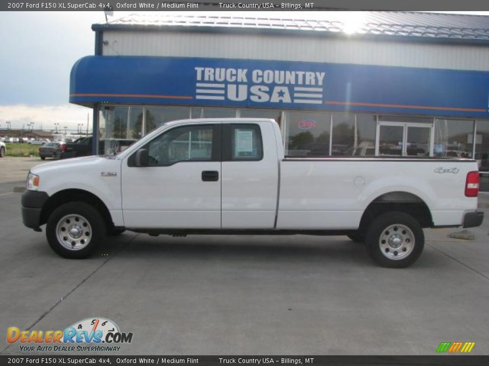 2007 Ford F150 XL SuperCab 4x4 Oxford White / Medium Flint Photo #1