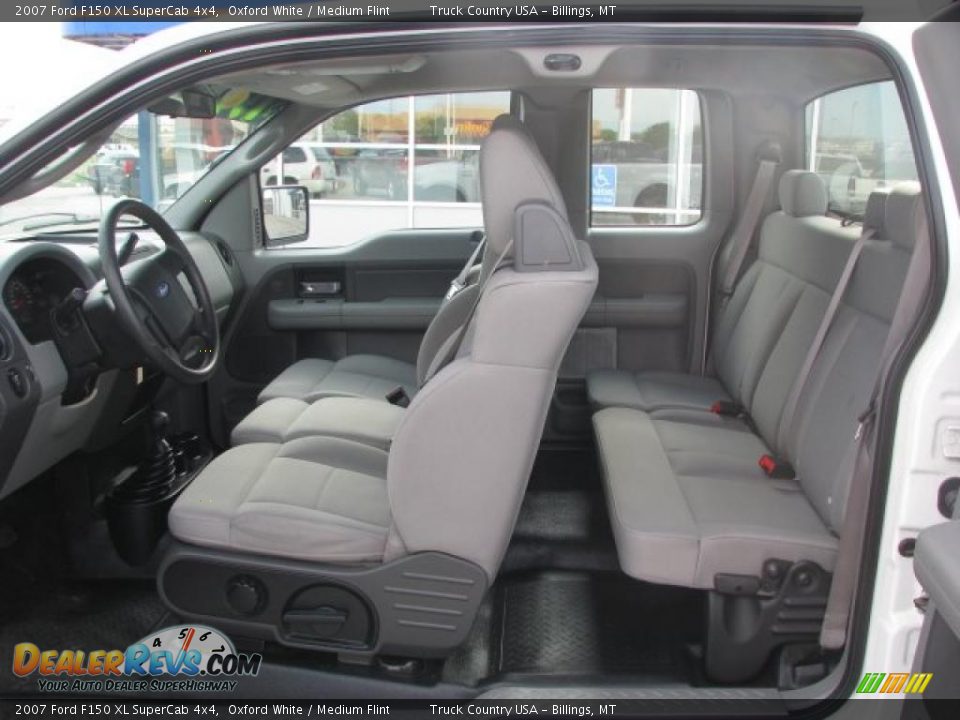 2007 Ford F150 XL SuperCab 4x4 Oxford White / Medium Flint Photo #4