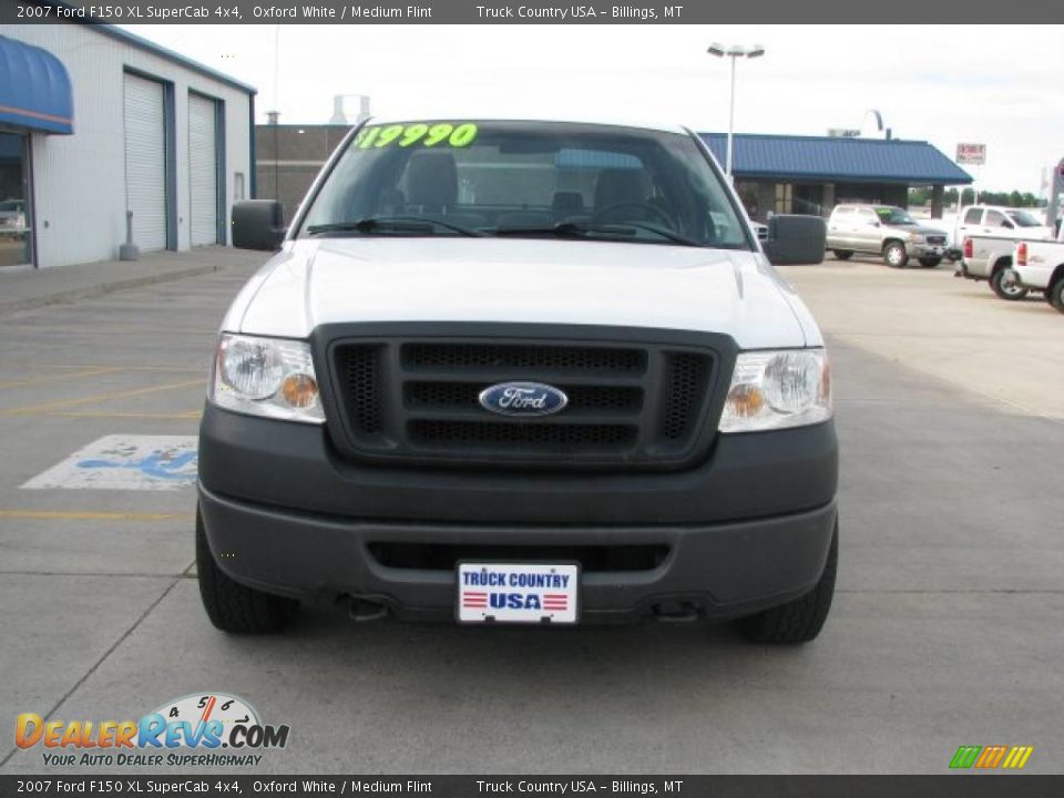 2007 Ford F150 XL SuperCab 4x4 Oxford White / Medium Flint Photo #9