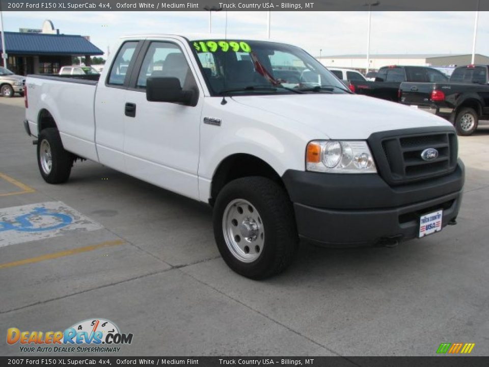2007 Ford F150 XL SuperCab 4x4 Oxford White / Medium Flint Photo #10