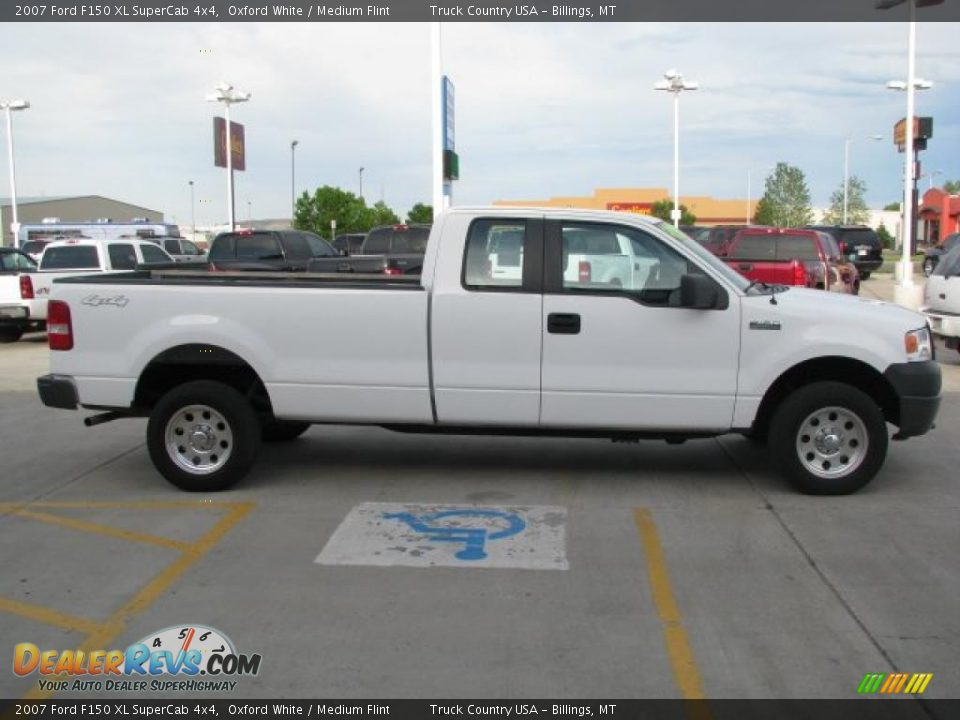 2007 Ford F150 XL SuperCab 4x4 Oxford White / Medium Flint Photo #11