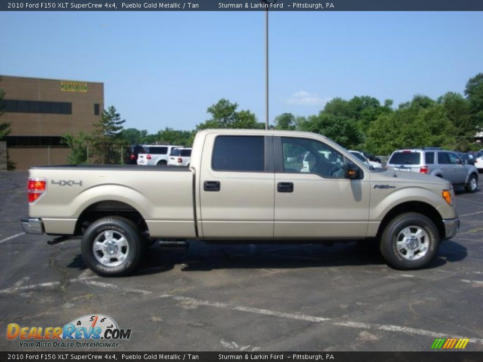2010 Ford F150 XLT SuperCrew 4x4 Pueblo Gold Metallic / Tan Photo #2