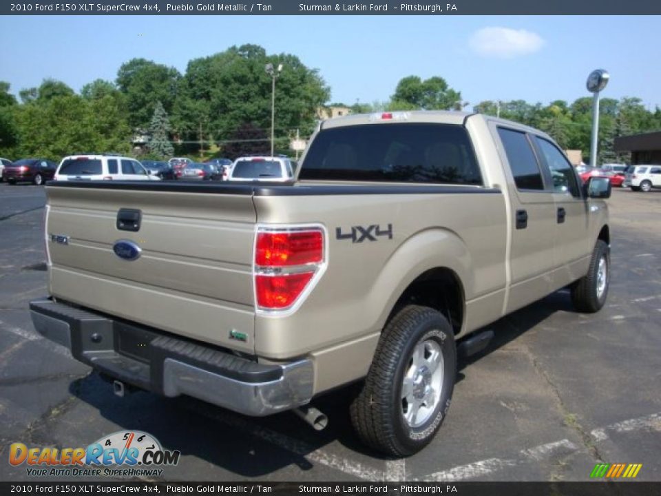 2010 Ford F150 XLT SuperCrew 4x4 Pueblo Gold Metallic / Tan Photo #3