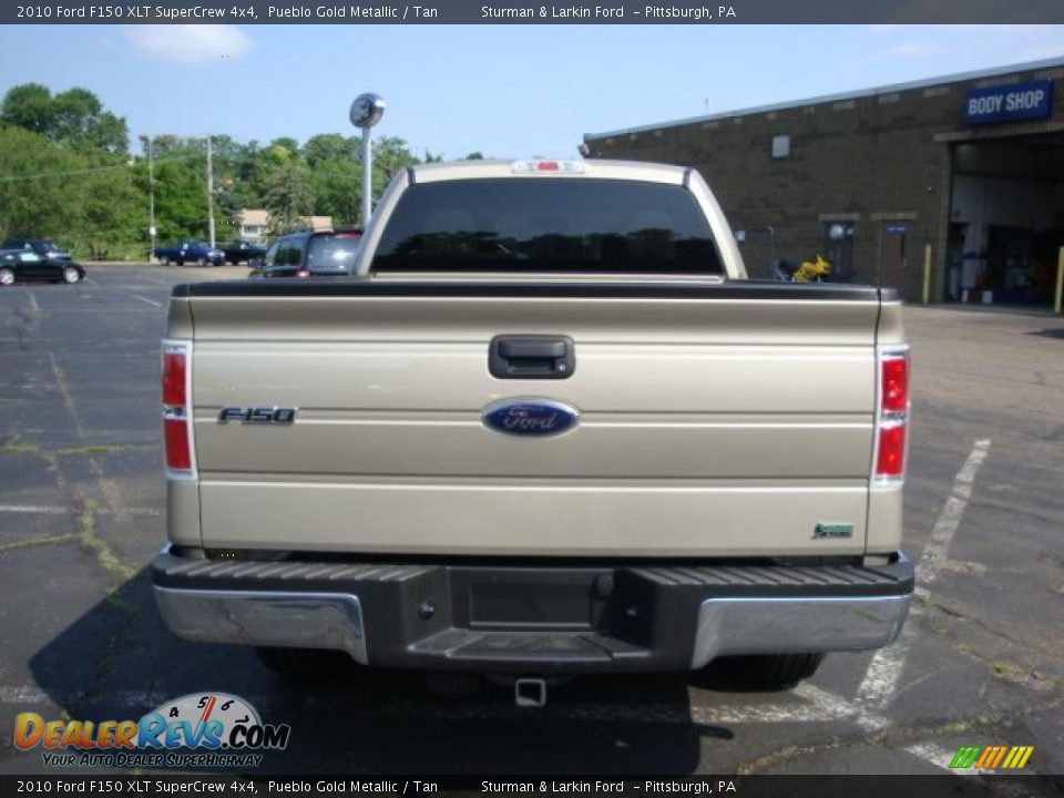 2010 Ford F150 XLT SuperCrew 4x4 Pueblo Gold Metallic / Tan Photo #4