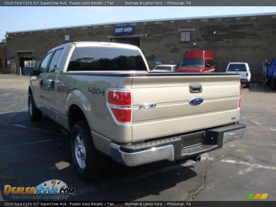 2010 Ford F150 XLT SuperCrew 4x4 Pueblo Gold Metallic / Tan Photo #5