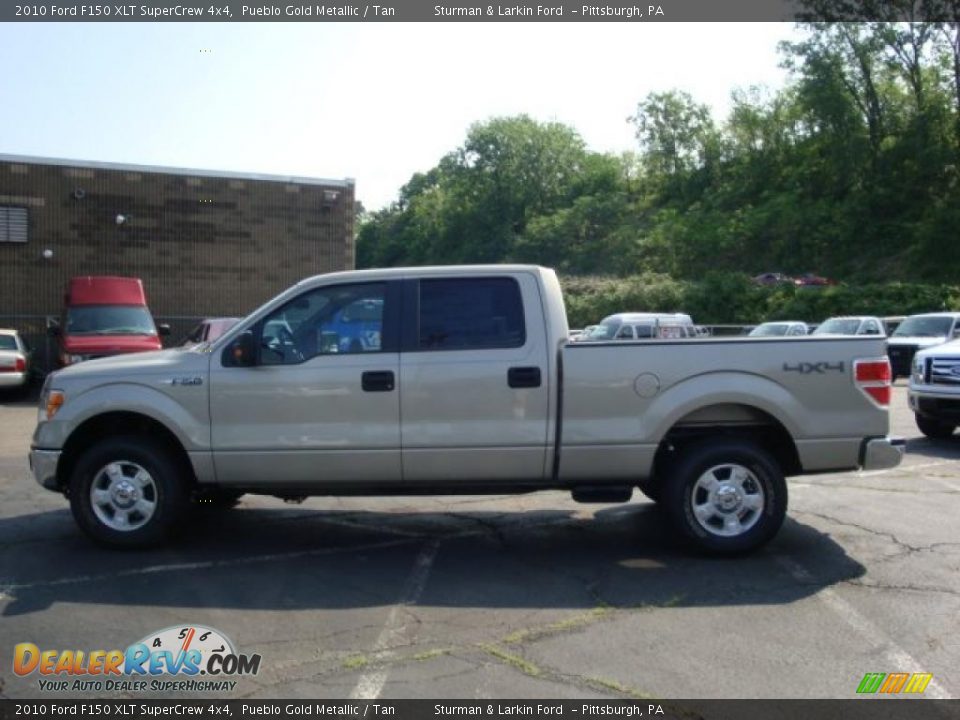 2010 Ford F150 XLT SuperCrew 4x4 Pueblo Gold Metallic / Tan Photo #6