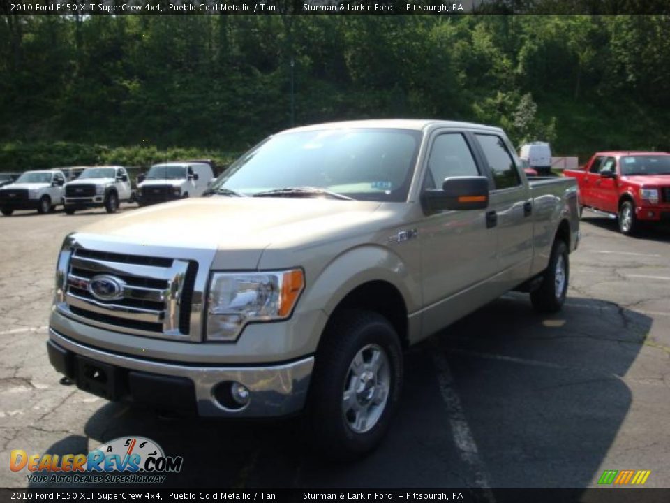 2010 Ford F150 XLT SuperCrew 4x4 Pueblo Gold Metallic / Tan Photo #10