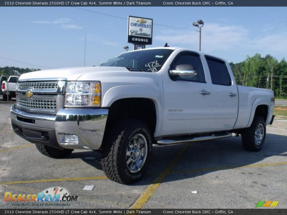 2010 Chevrolet Silverado 2500HD LT Crew Cab 4x4 Summit White / Dark Titanium Photo #1