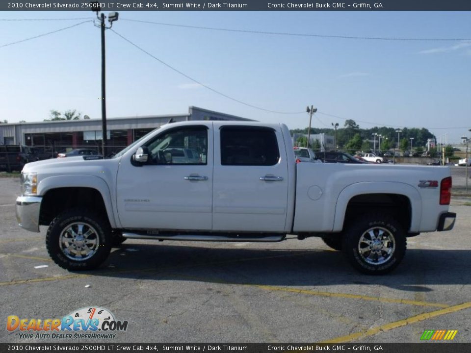 2010 Chevrolet Silverado 2500HD LT Crew Cab 4x4 Summit White / Dark Titanium Photo #2