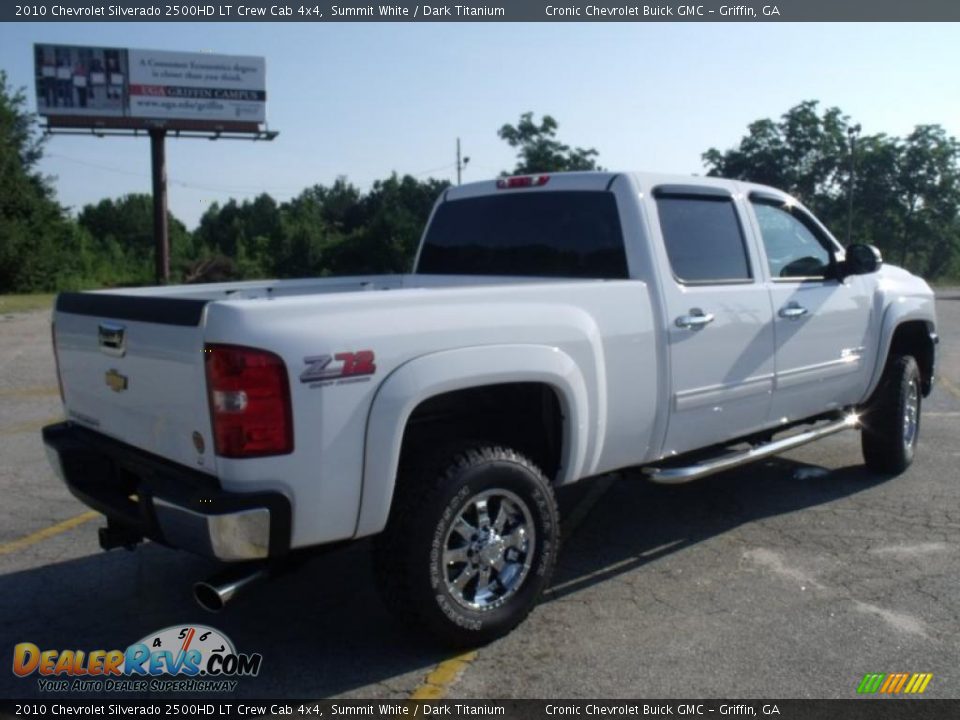 2010 Chevrolet Silverado 2500HD LT Crew Cab 4x4 Summit White / Dark Titanium Photo #5