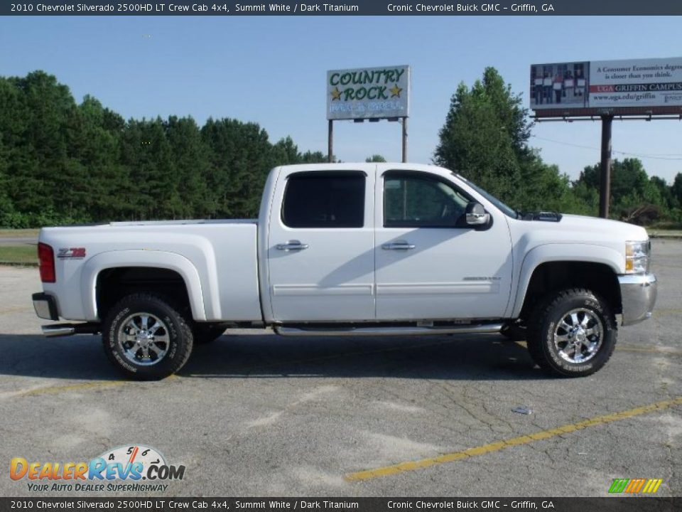 2010 Chevrolet Silverado 2500HD LT Crew Cab 4x4 Summit White / Dark Titanium Photo #6