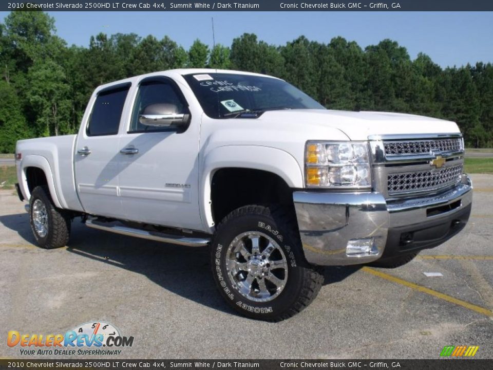 2010 Chevrolet Silverado 2500HD LT Crew Cab 4x4 Summit White / Dark Titanium Photo #7